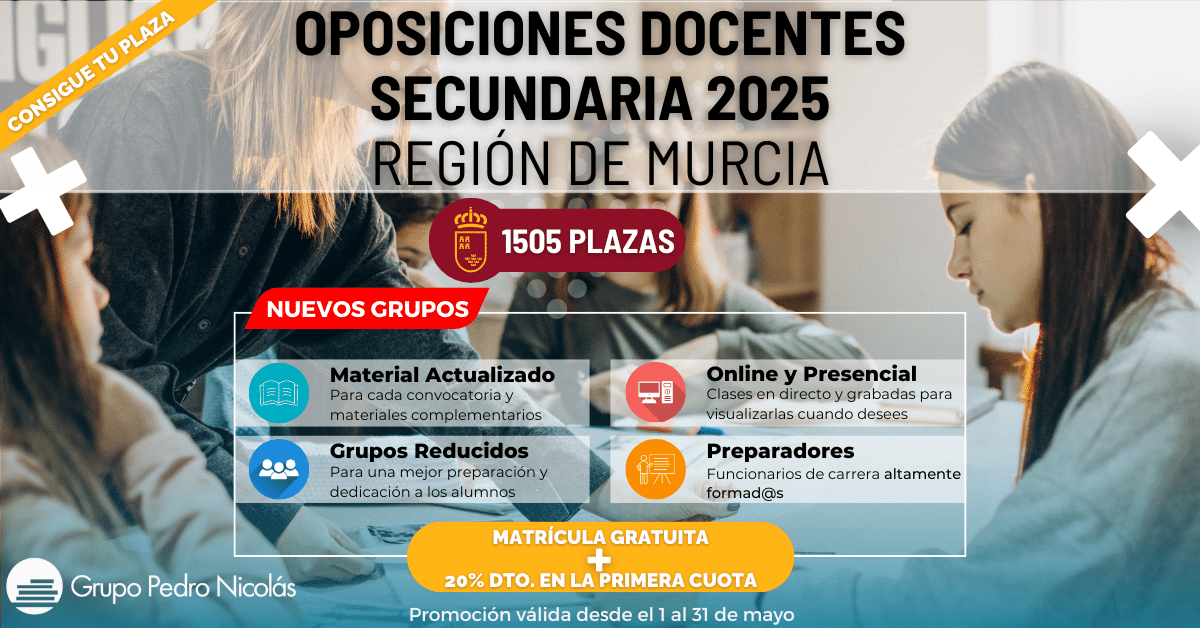 Oposiciones secundaria 2025 - Oferta!!